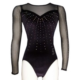 Body da ginnastica Naomi-01, nero