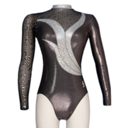 Clubturnpakje Basilia-02, metallic grijs en zilver