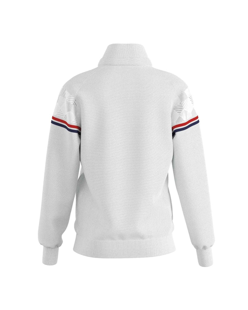 Gymnastics Track Jacket DIANA-01, white with red and navy stripes – view 2