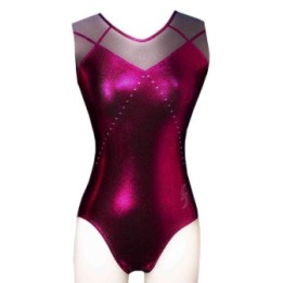 Turnanzug Odile-02, Metallic-Pflaume