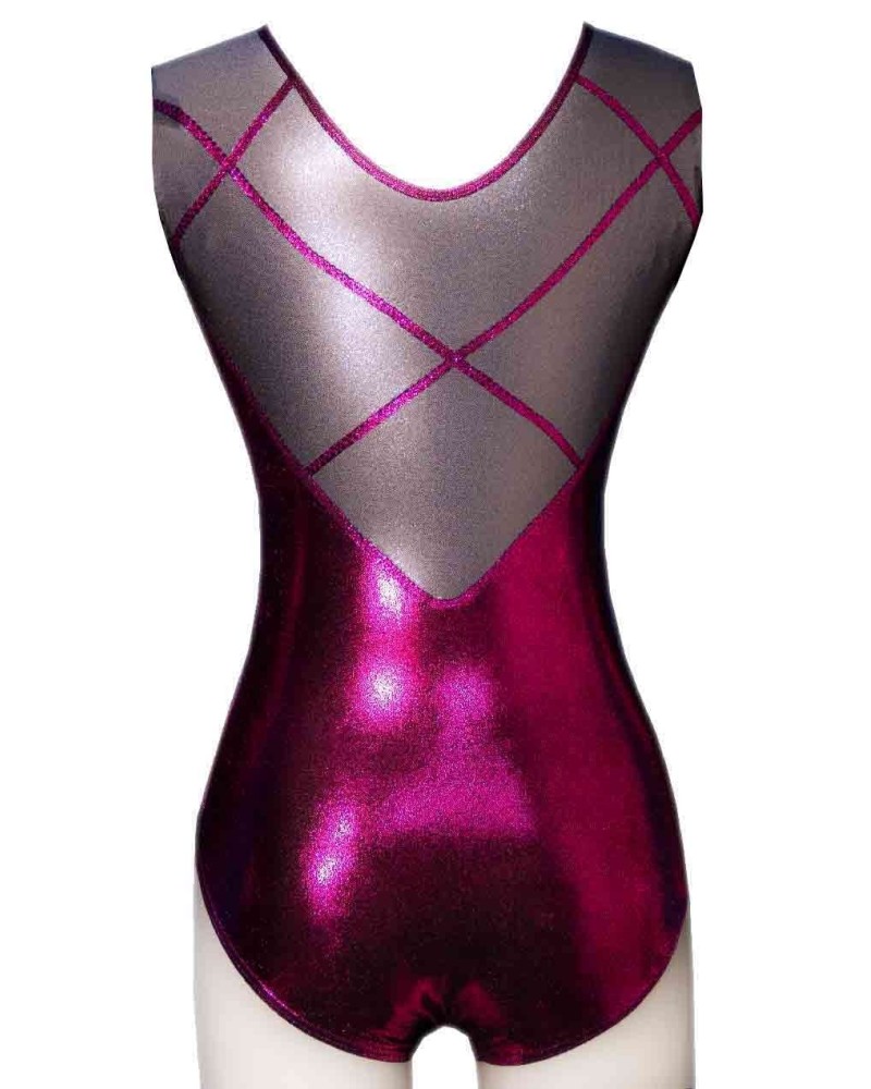 Turnpakje Odile-02, metallic pruim – weergave 3