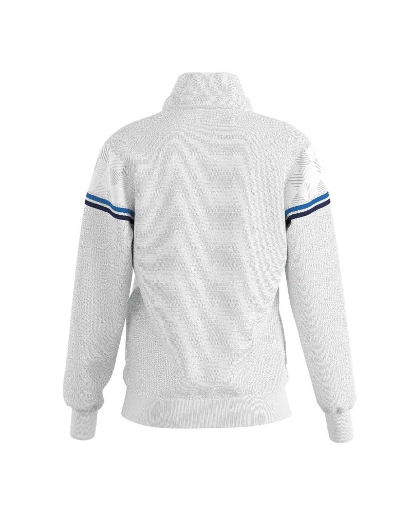 Gymnastics Track Jacket DIANA-03, white with blue stripes – view 2