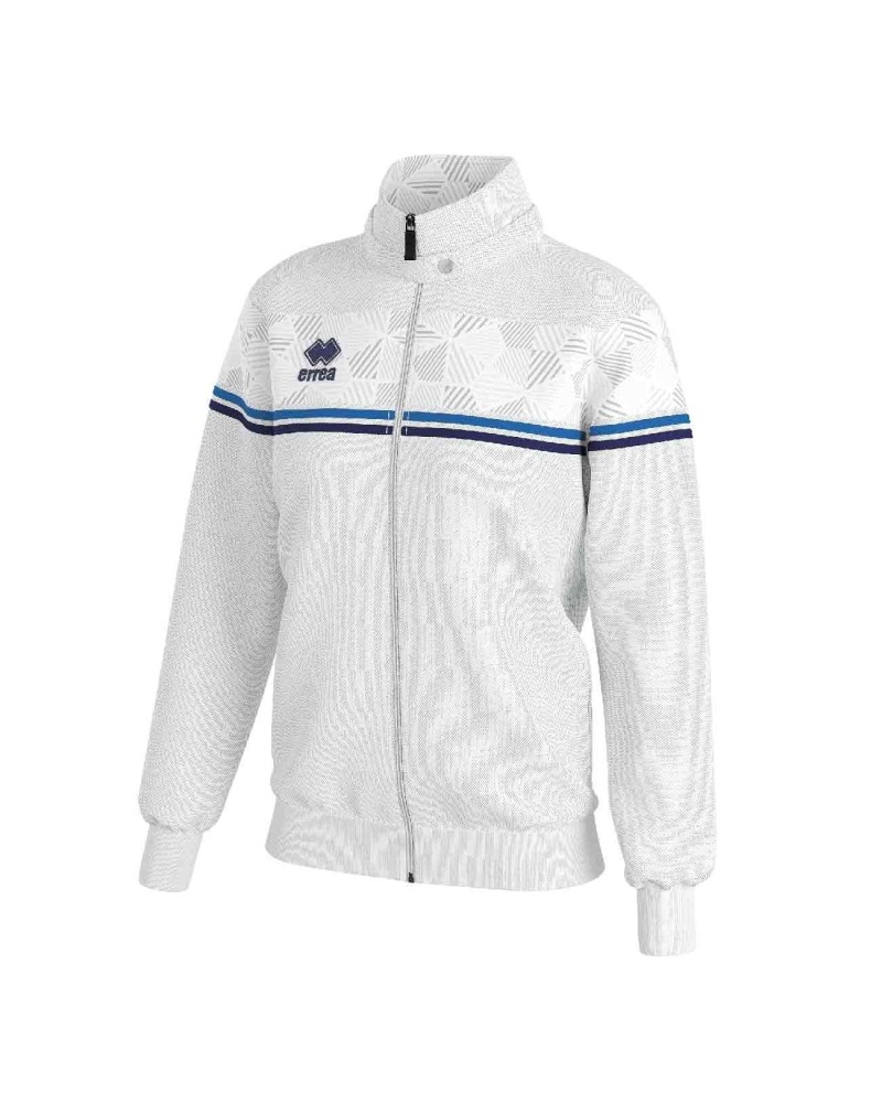 Chaqueta de gimnasia DIANA-03, blanca, rayas azules