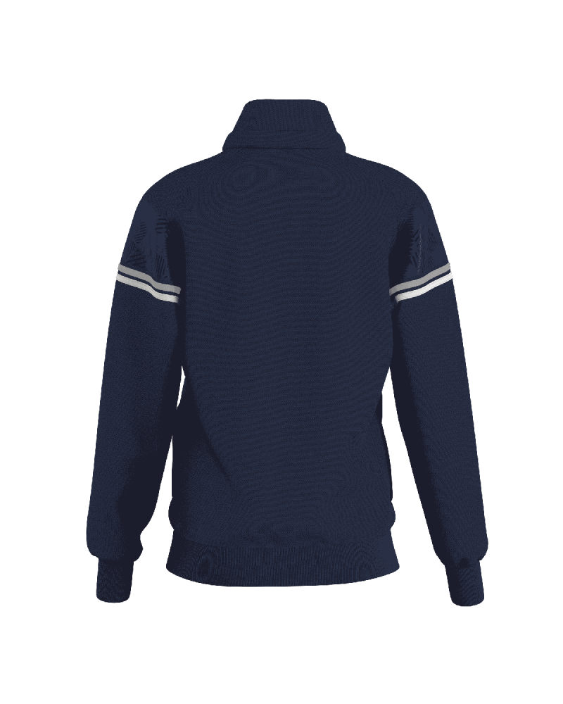 Gymnastics Track Jacket DIANA-02, navy with white and grey stripes – view 2