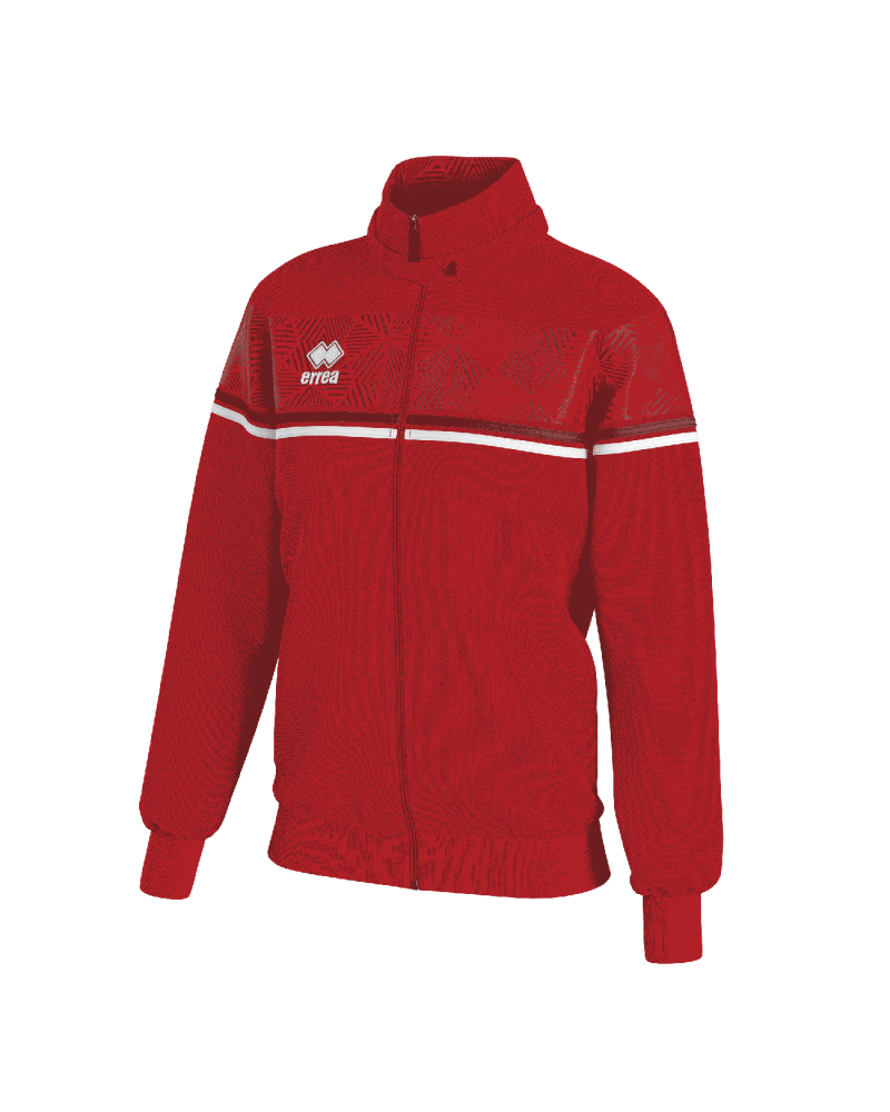 Trainingsjas turnen DIANA-04, rood met witte strepen