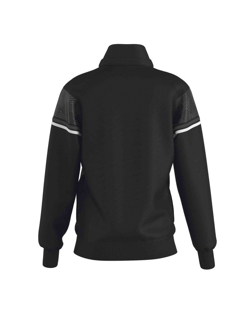Gymnastics Track Jacket DIANA-06, black with a grey panel – view 2