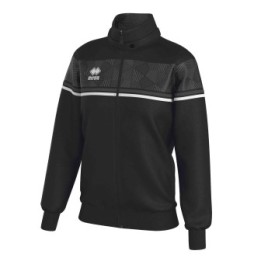 Veste de gymnastique DIANA-06, noir, empiècement gris