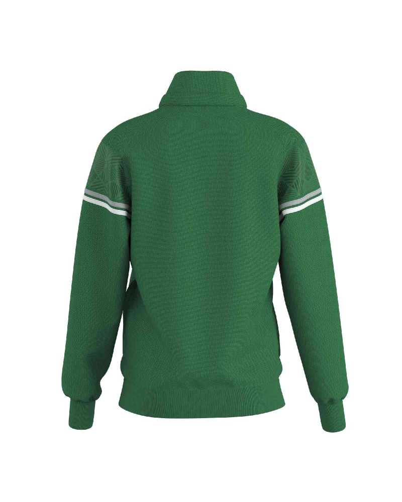 Giacca da ginnastica DIANA-07, verde, bande bianche – vista 2