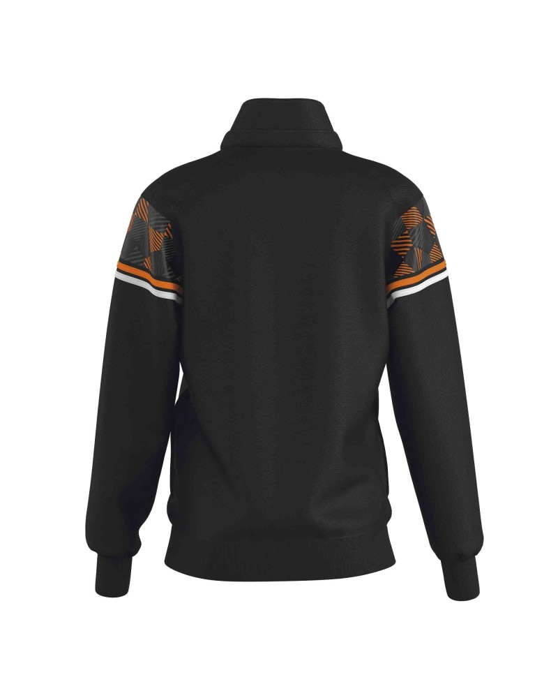 Chaqueta de gimnasia DIANA-09, negra, panel de camuflaje naranja – vista 2