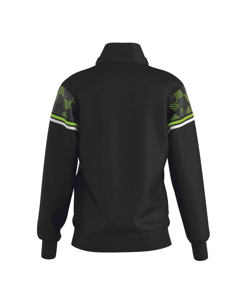 Chaqueta de gimnasia DIANA-13, negra, panel de camuflaje verde – vista 2