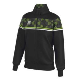 Chaqueta de gimnasia DIANA-13, negra, panel de camuflaje verde