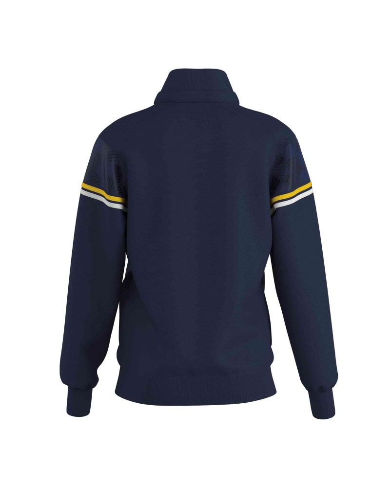 Gymnastics Track Jacket DIANA-14, navy with yellow stripes – view 2