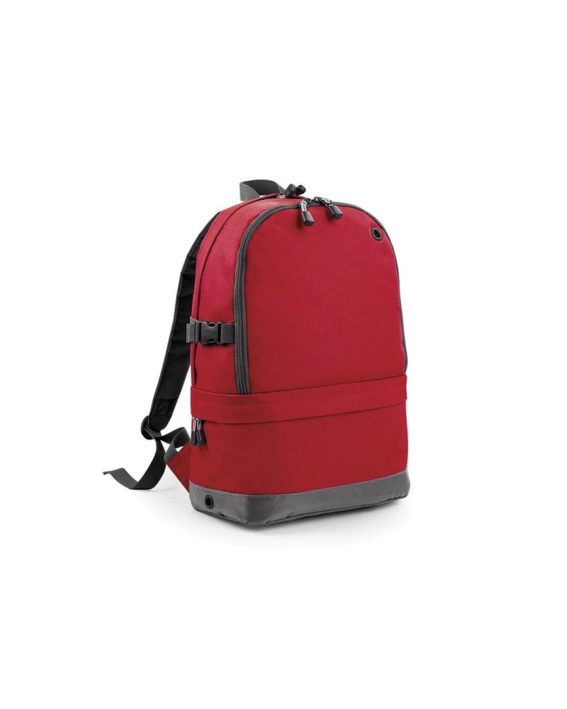 Red Gym Backpack, red and grey