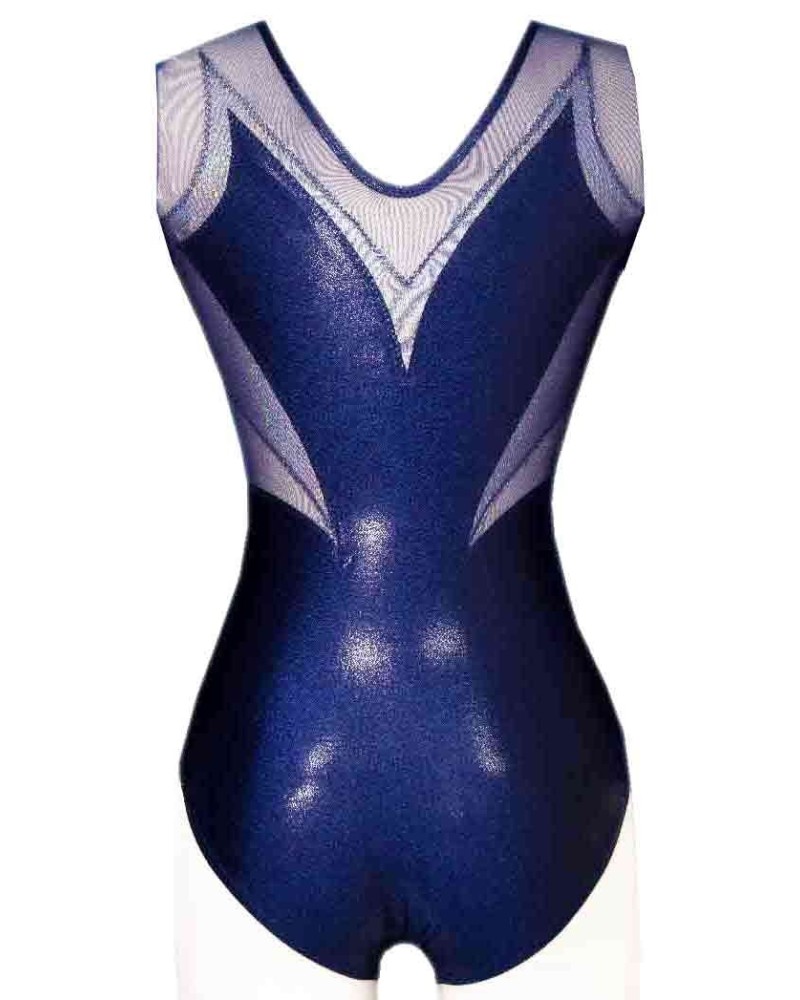 Turnpakje Ona-01 (club), metallic marineblauw – weergave 3