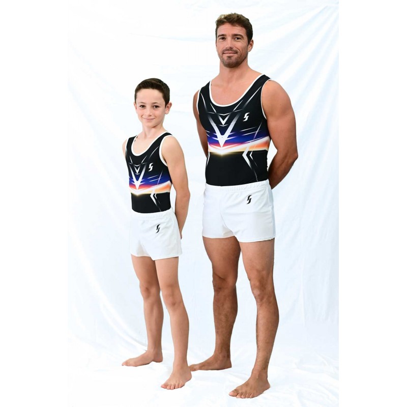 Mens Short Sleeve Leotard Glossy Solid Color High Cut Bodysuit Nightclub Bar Pole Dancing Costume Clubwear Swimwear Sportswear
