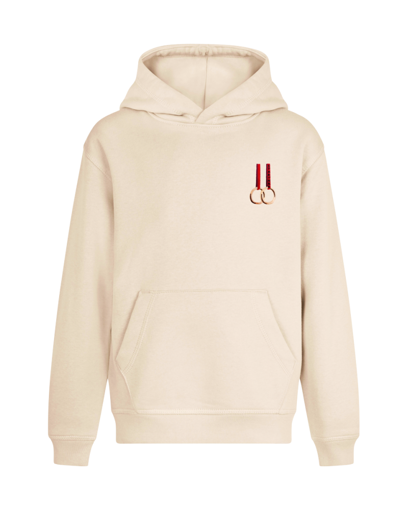 Sudadera con capucha Anillas, beige