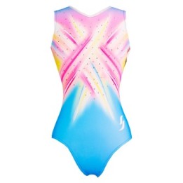 Gymnastics Leotard Vanille-01, pastel pink and blue gradient