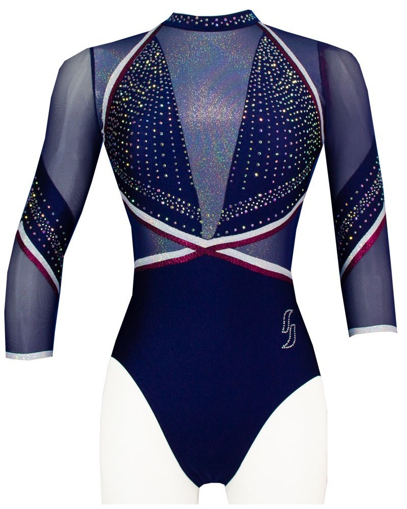 Justaucorps de gym Venise-03, bleu profond – vue 3