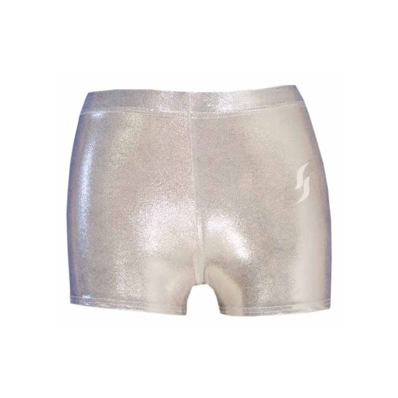 Short argent métallisé