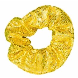 Metallic-Scrunchie Gelb
