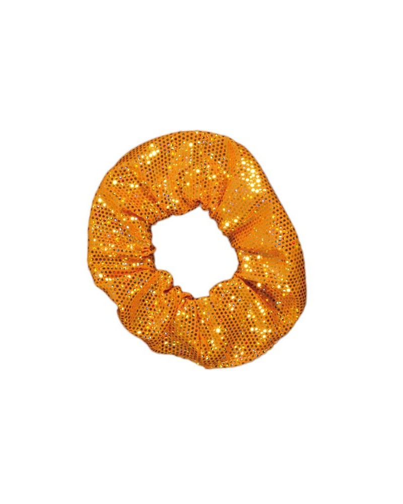 Metallic scrunchie oranje