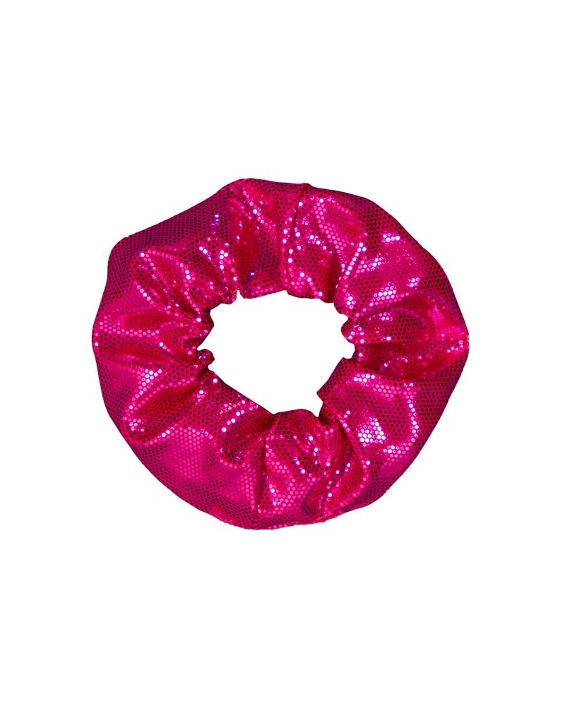 Fuchsia Metallic Scrunchie
