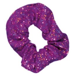 Purple Metallic Scrunchie