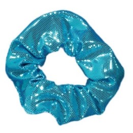 Metallic scrunchie turquoise