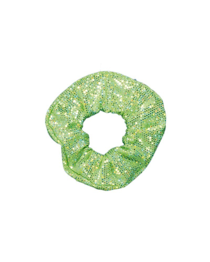 Green Metallic Scrunchie