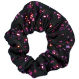 Coletero negro metalizado fucsia