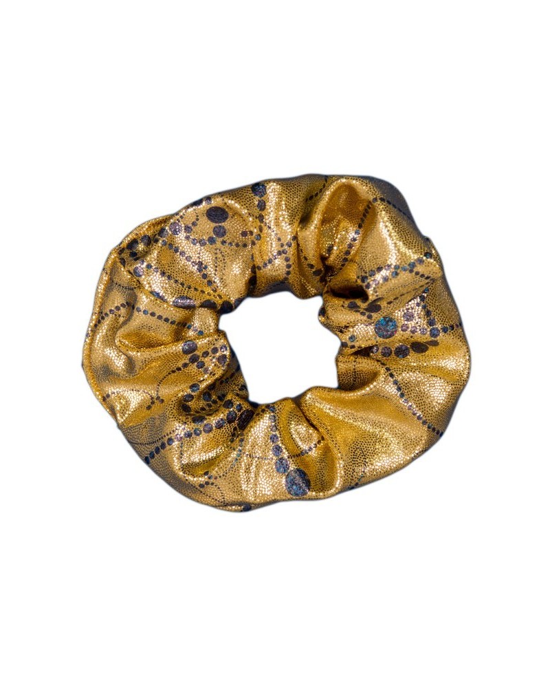 Gold Shimmer Scrunchie with Arabesque