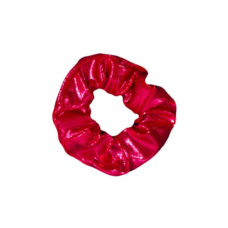 Chouchou poudré fuchsia