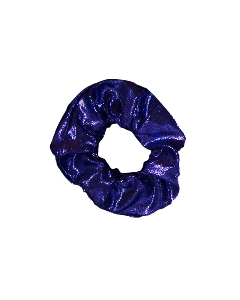Glans-scrunchie paars