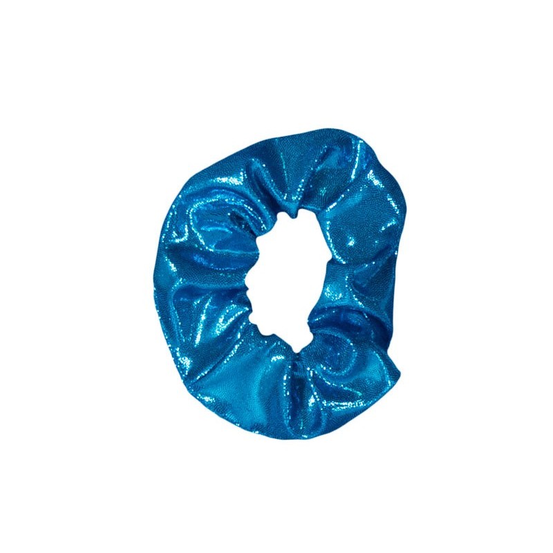 Chouchou poudré turquoise