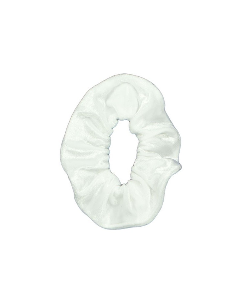 Coletero de terciopelo blanco