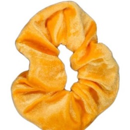 Orange Velvet Scrunchie