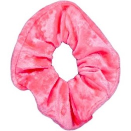 Pink Velvet Scrunchie