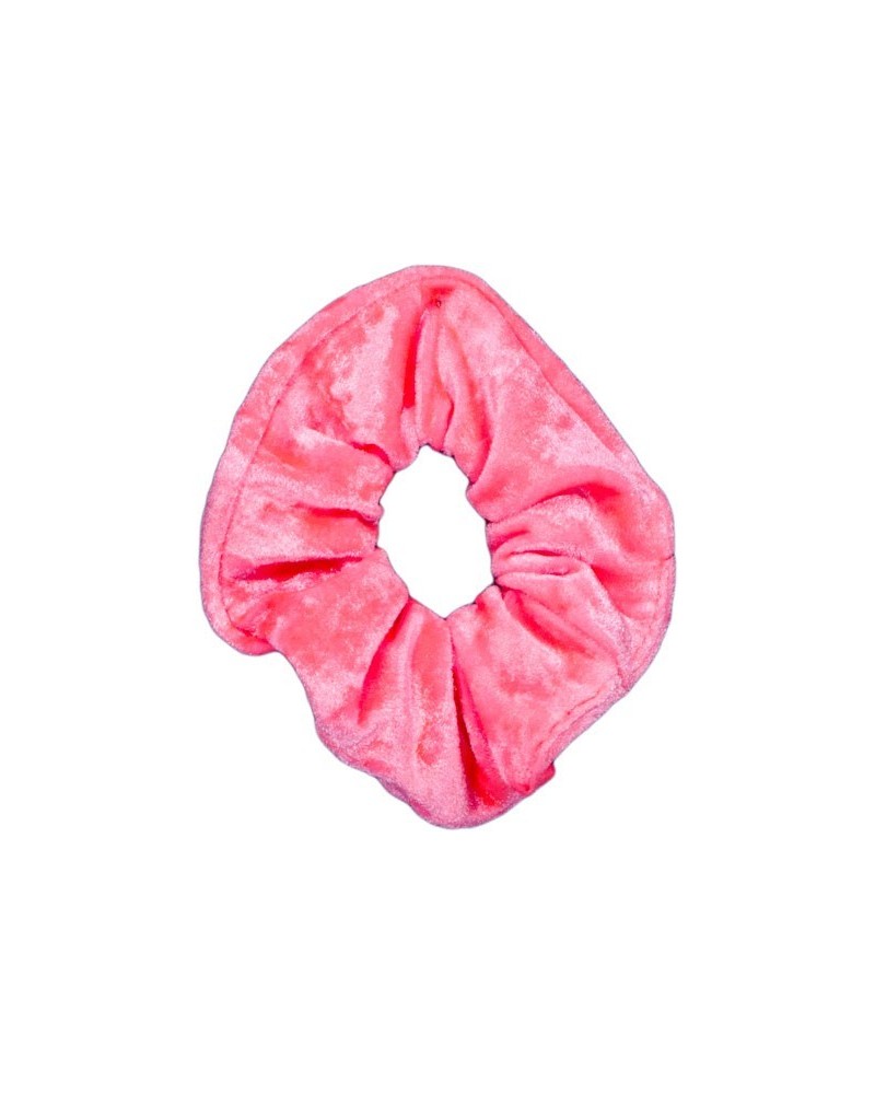 Scrunchie in velluto rosa