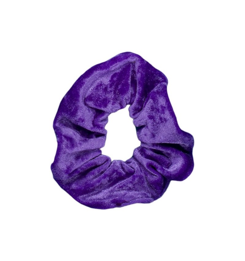Chouchou velours violet
