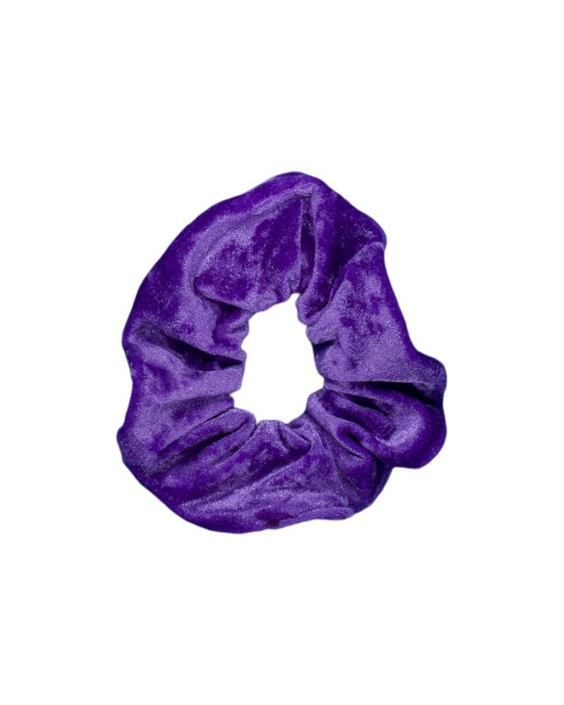 Scrunchie in velluto viola