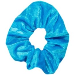Chouchou velours turquoise