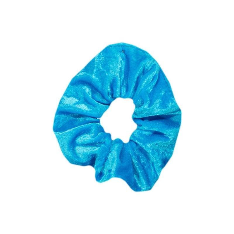 Chouchou velours turquoise
