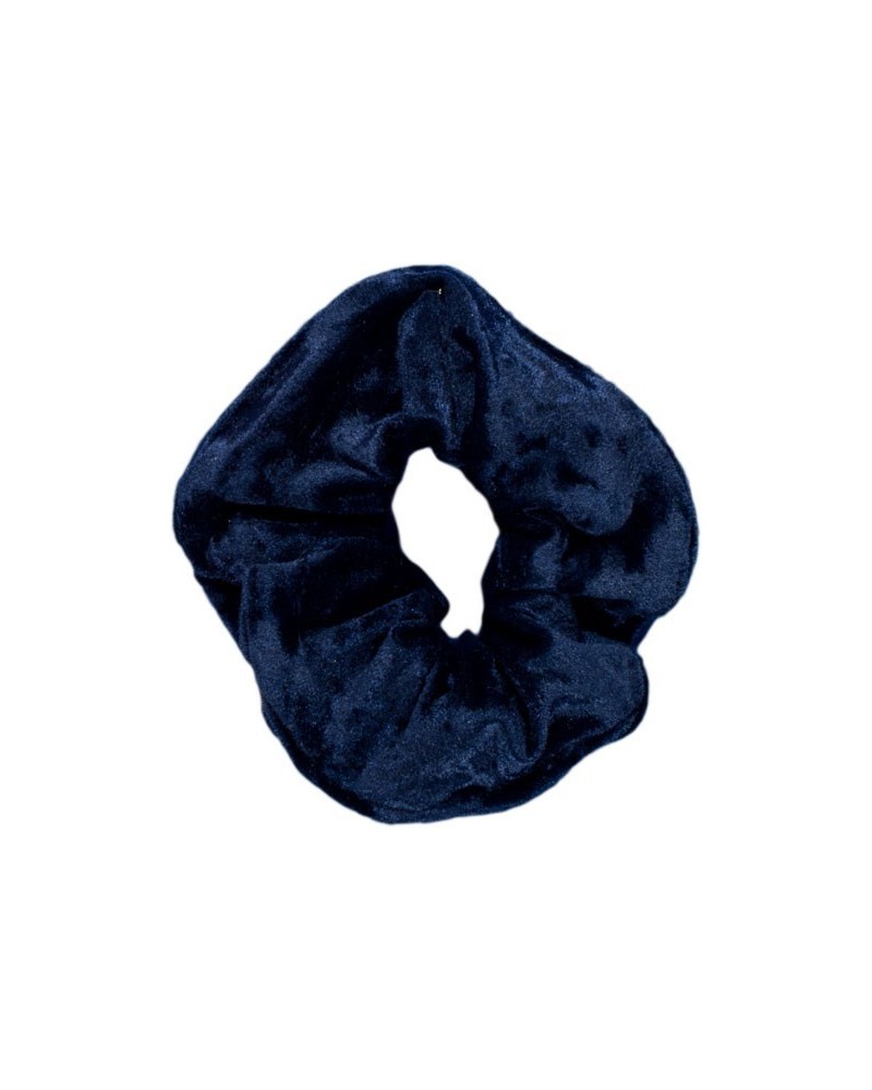 Scrunchie in velluto blu navy