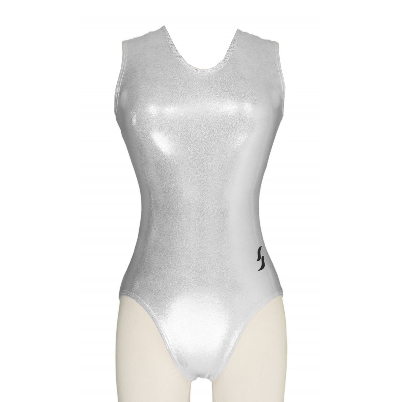 Gymnastics leotard GWEN-Silver