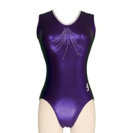Maillot de gimnasia Gwenfe violeta, violeta metalizado