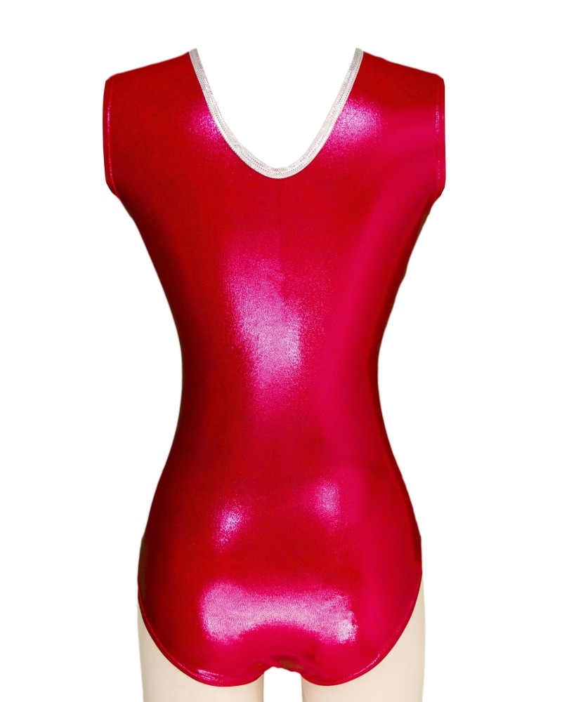 Gymnastics Leotard Gwenfe Fuchsia, metallic fuchsia – view 2