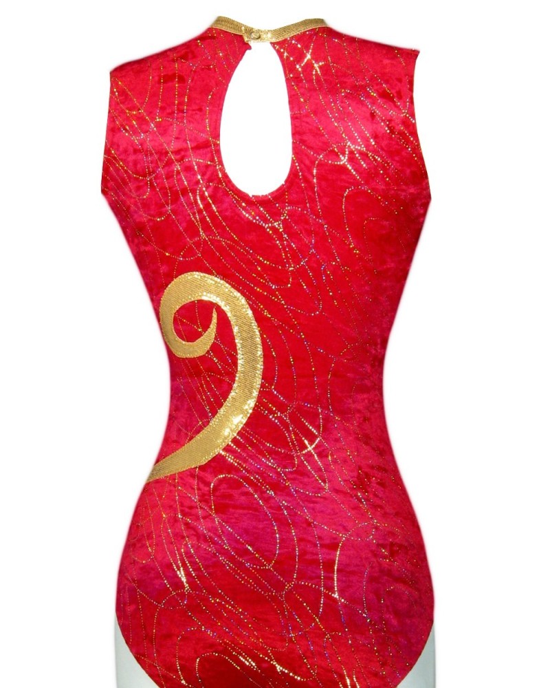 Vereinsturnanzug Dolly-03, Rot und Weiß – Ansicht 2