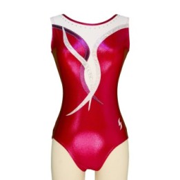 Clubturnpakje Katia-02, metallic roze en rood