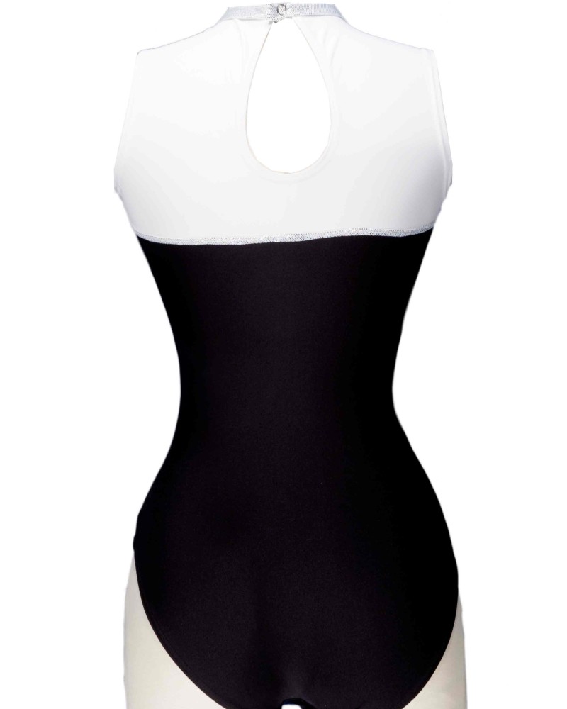 Club Gymnastics Leotard Divine-03, black, turquoise and white – view 2