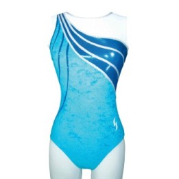 Club Gymnastics Leotard Candide-01, turquoise
